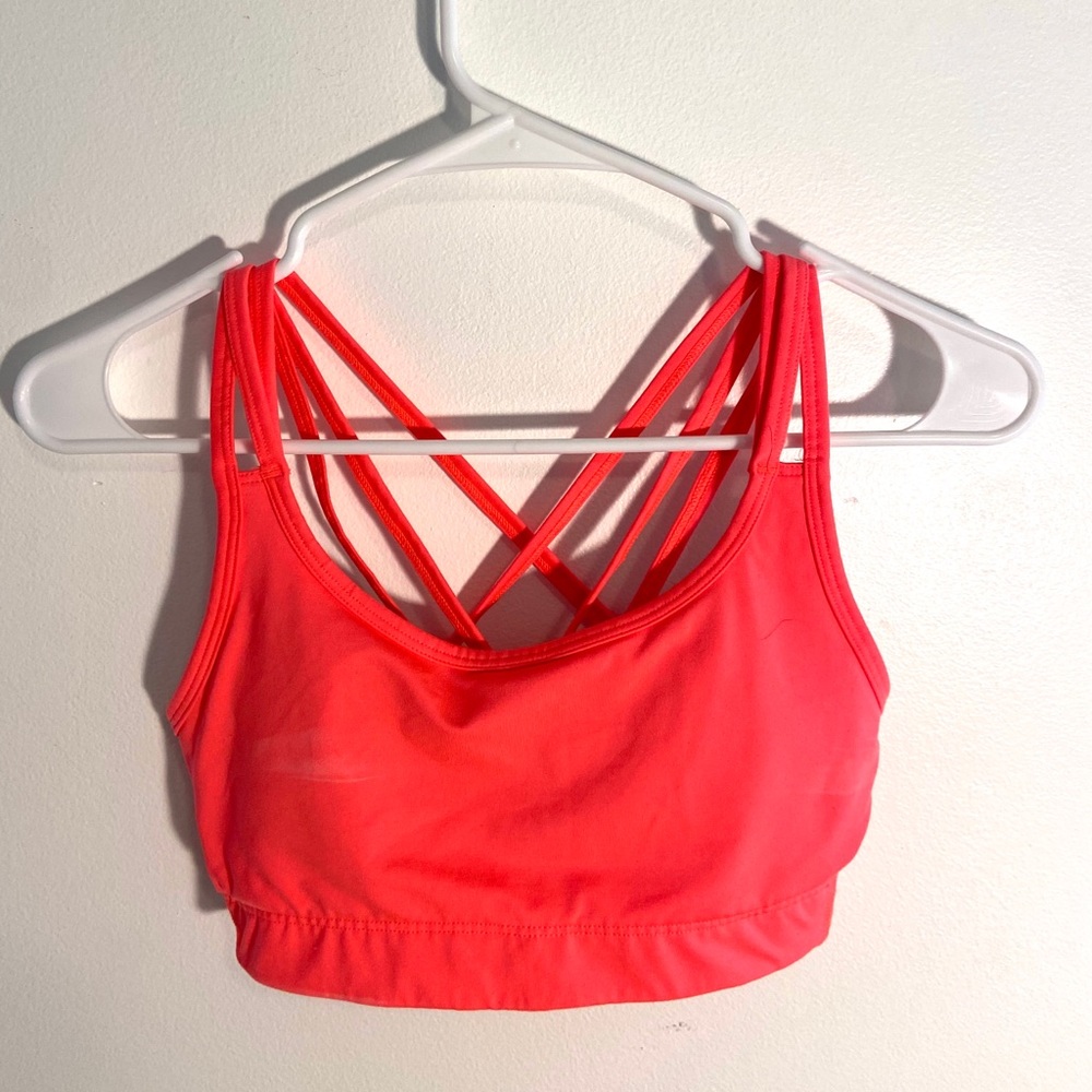 Orange Sports Bra